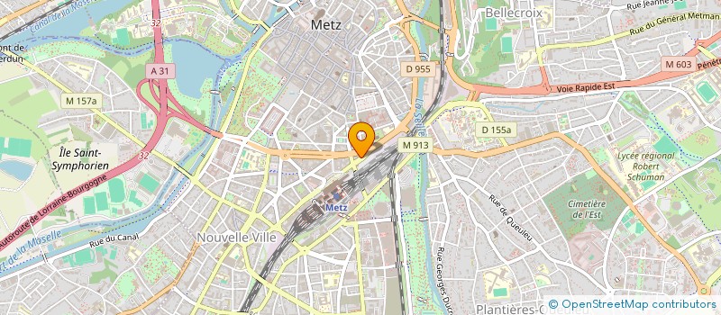 localisation de l'entreprise ESPRIT CONCEPT à METZ
