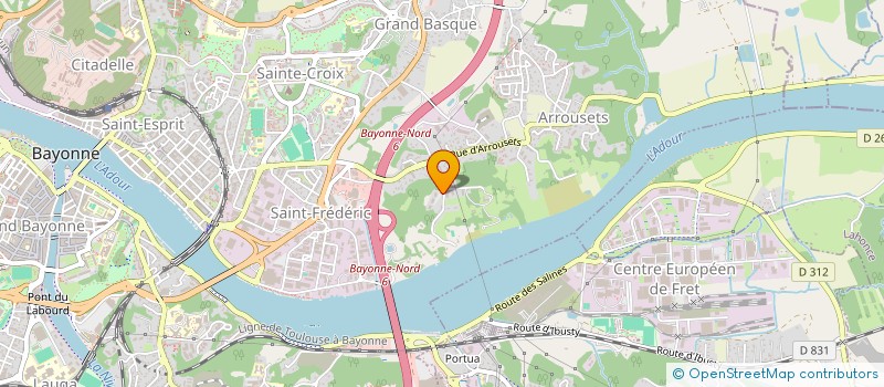 localisation de l'entreprise ESPRIT CREATIF à BAYONNE