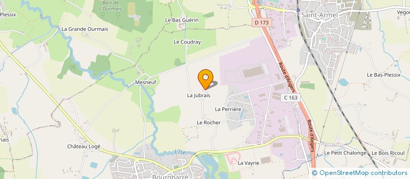localisation de l'entreprise ESPRIT CREATION D'INTERIEUR à ORGERES