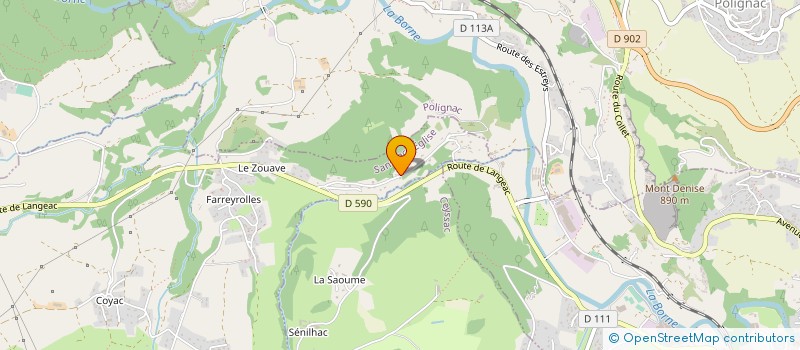 localisation de l'entreprise ESPRIT D'FAMILLES à SANSSAC-L'EGLISE