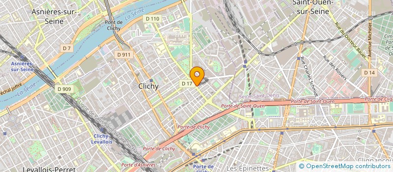 localisation de l'entreprise ESPRIT D'OPTIQUE à CLICHY