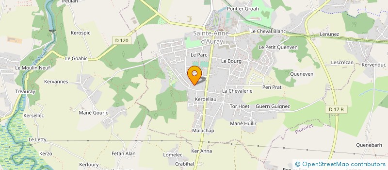 localisation de l'entreprise ESPRIT DANSE à SAINTE-ANNE-D AURAY