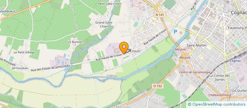 localisation de l'entreprise ESPRIT DE DRYADES à COGNAC