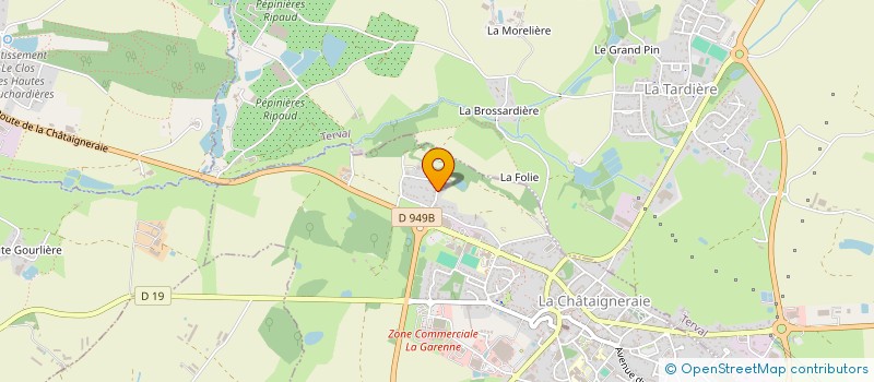 localisation de l'entreprise ESPRIT DE FAMILLE  LA CHATAIGNERAIE