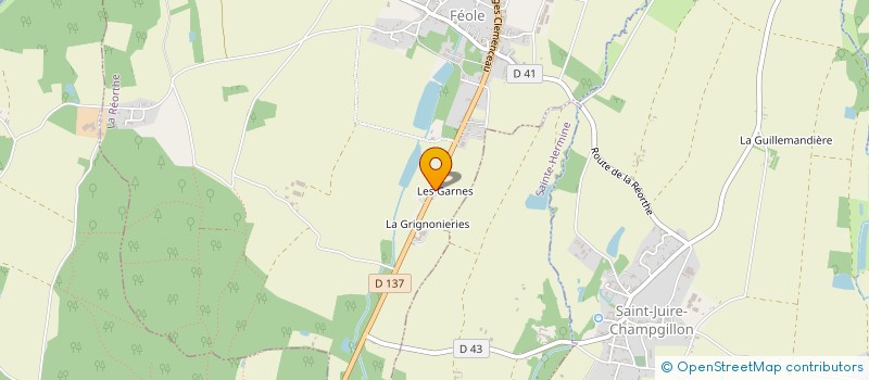 localisation de l'entreprise ESPRIT DE FAMILLE  LA REORTHE