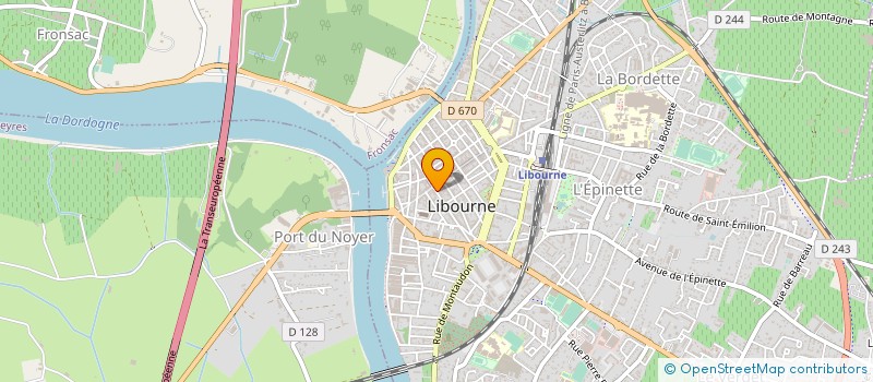 localisation de l'entreprise ESPRIT DE FAMILLE à LIBOURNE