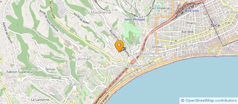 localisation de l'entreprise ESPRIT DE FAMILLE à NICE