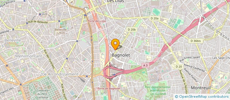localisation de l'entreprise ESPRIT DE FETE à BAGNOLET