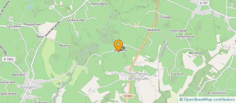 localisation de l'entreprise ESPRIT DI VIN  ROUFFIGNAC-DE-SIGOULES