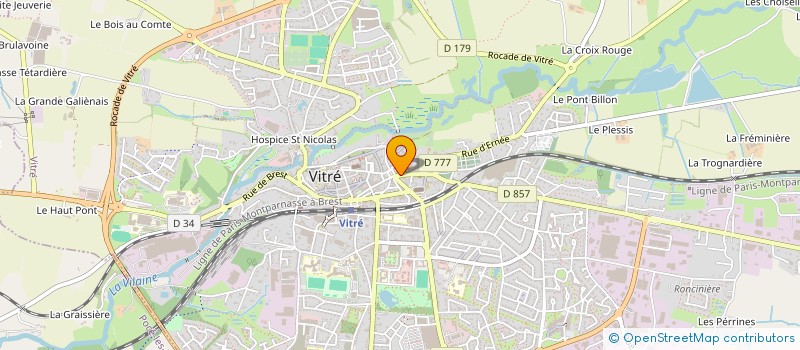 localisation de l'entreprise ESPRIT DIET à VITRE
