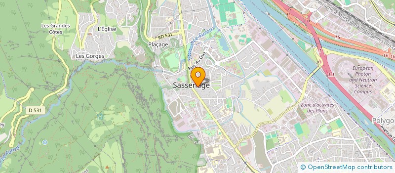 localisation de l'entreprise ESPRIT ET VERITE  SASSENAGE