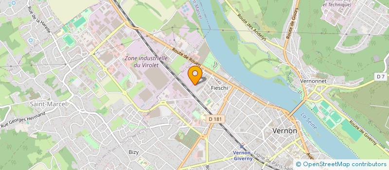 localisation de l'entreprise ESPRIT ET VIE  VERNON