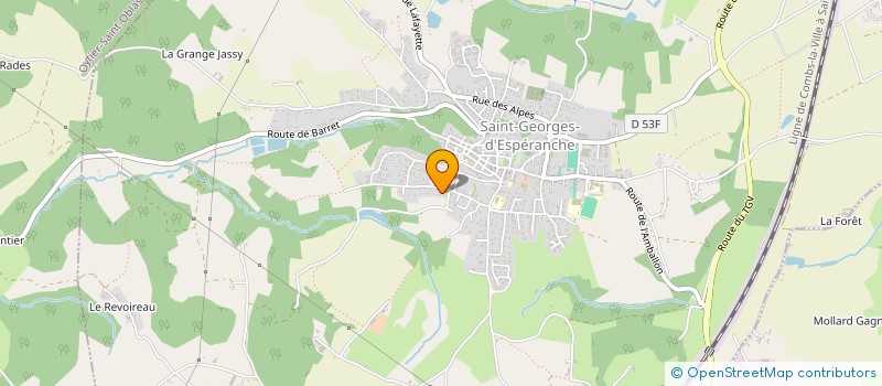 localisation de l'entreprise ESPRIT FLAMME  SAINT GEORGES D'ESPERANCHE