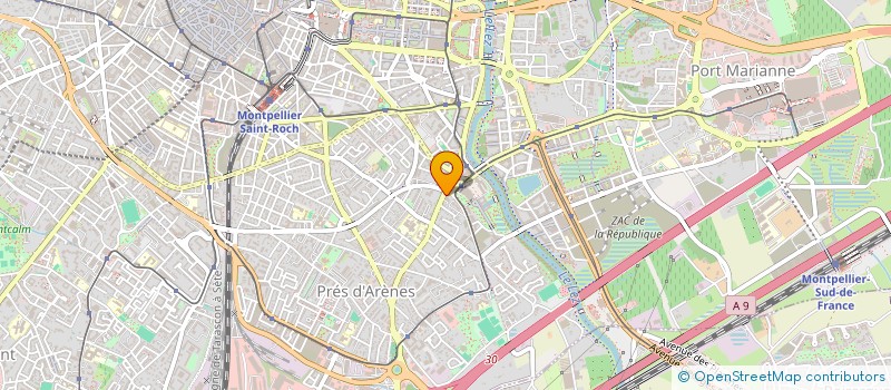 localisation de l'entreprise ESPRIT GYM à MONTPELLIER