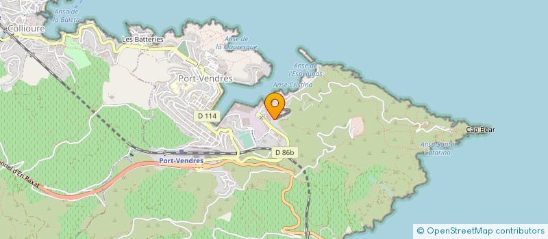 localisation de l'entreprise ESPRIT INVEST  PORT-VENDRES