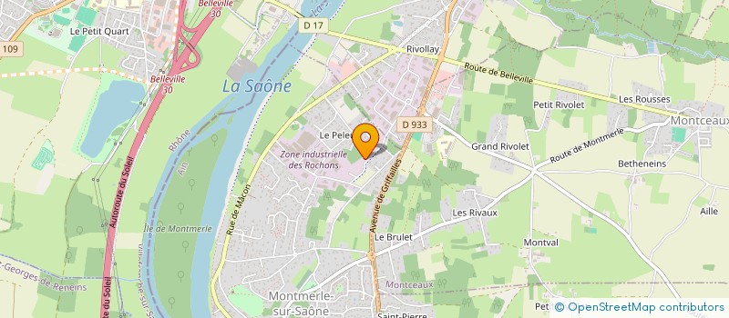 localisation de l'entreprise ESPRIT LIBRE à MONTMERLE-SUR-SAONE