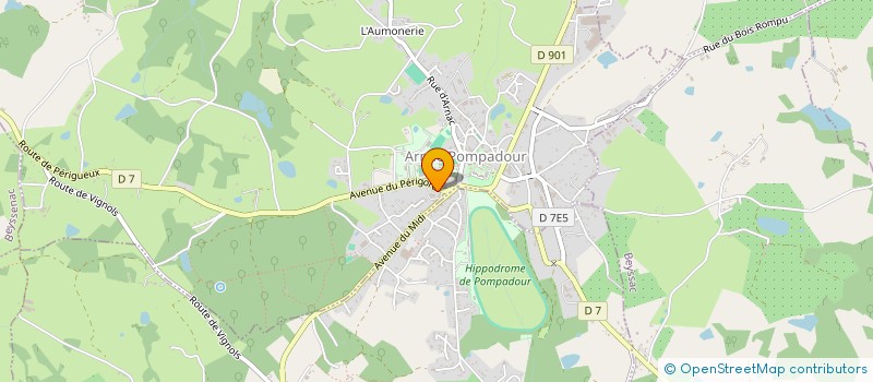 localisation de l'entreprise ESPRIT LIBRE  ARNAC-POMPADOUR