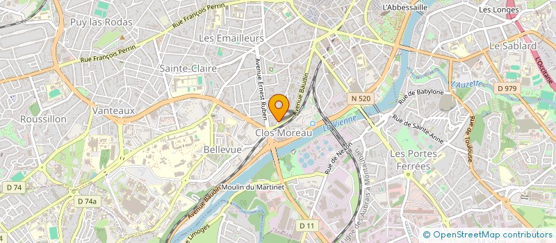 localisation de l'entreprise ESPRIT NATURE BOIS à LIMOGES
