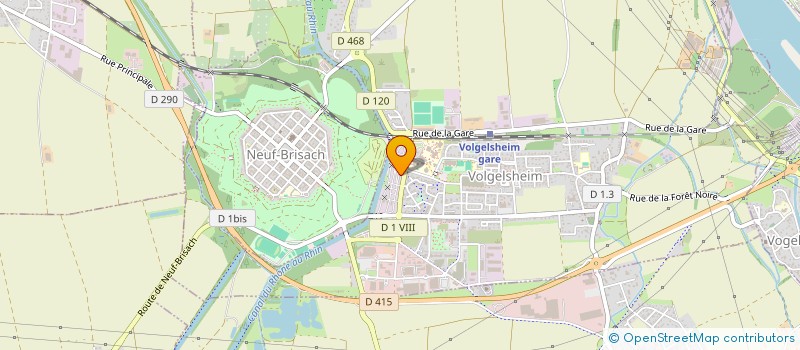 localisation de l'entreprise ESPRIT OCCASIONS  VOLGELSHEIM