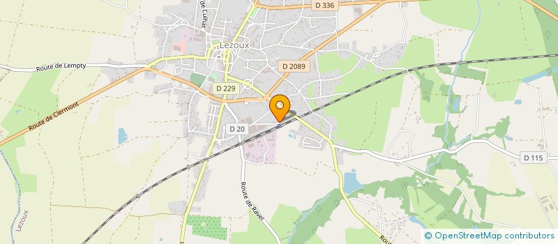 localisation de l'entreprise ESPRIT ORANGERAIE  LEZOUX