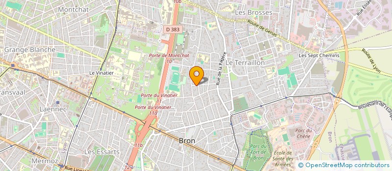 localisation de l'entreprise ESPRIT PADEL LA BOISSE  BRON