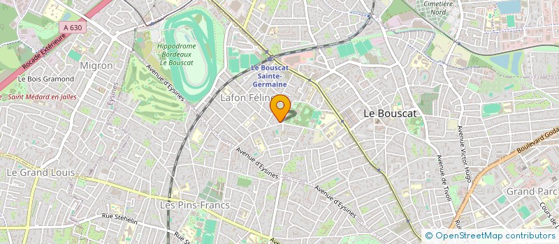 localisation de l'entreprise ESPRIT PATRIMOINE  LE BOUSCAT