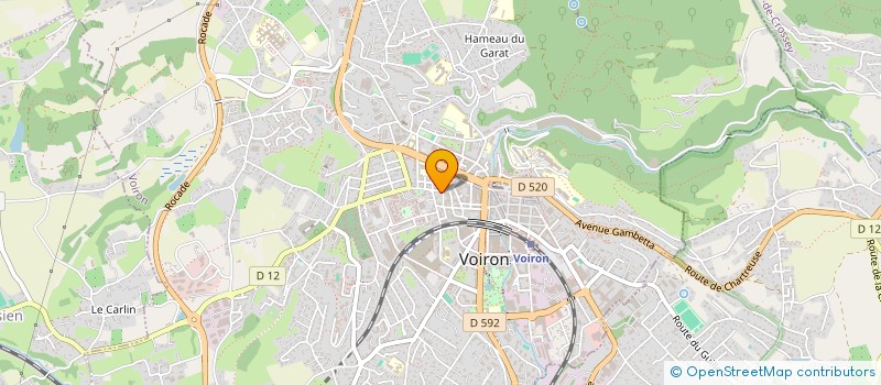 localisation de l'entreprise ESPRIT & PATRIMOINE à VOIRON