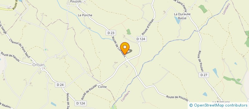 localisation de l'entreprise ESPRIT PAYSAGE  POULAN-POUZOLS