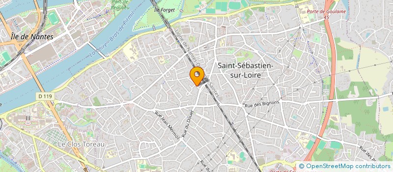 localisation de l'entreprise ESPRIT PAYSAGE SERVICES  SAINT-SEBASTIEN-SUR-LOIRE