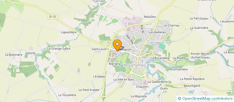 localisation de l'entreprise ESPRIT SENTIERS à MOUCHAMPS