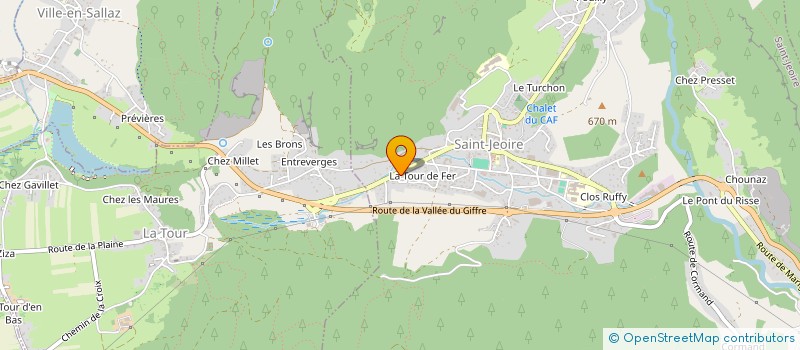 localisation de l'entreprise ESPRIT TENDANCE à SAINT-JEOIRE