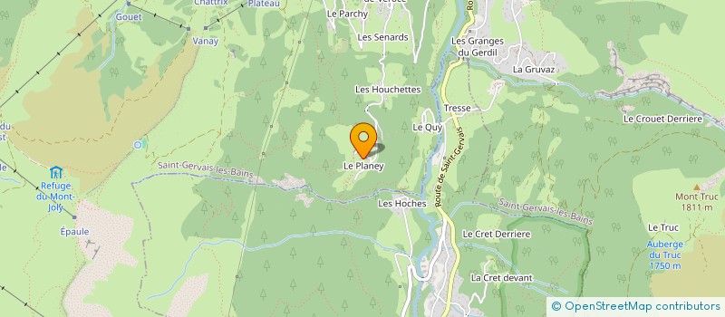 localisation de l'entreprise ESPRIT TIBETAIN  SAINT GERVAIS LES BAINS