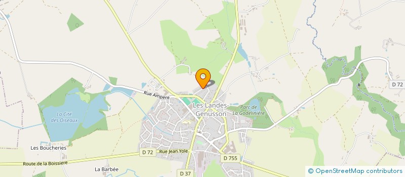 localisation de l'entreprise ESPRIT TRAIL LANDAIS  LES LANDES-GENUSSON