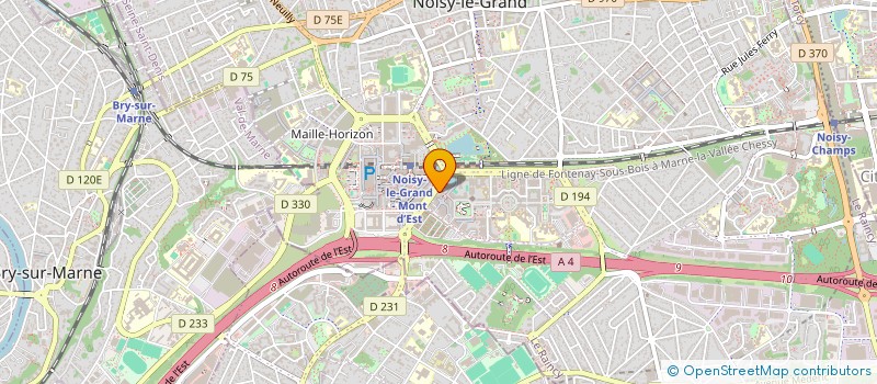 localisation de l'entreprise ESPRIT TRANSPORT  NOISY-LE-GRAND