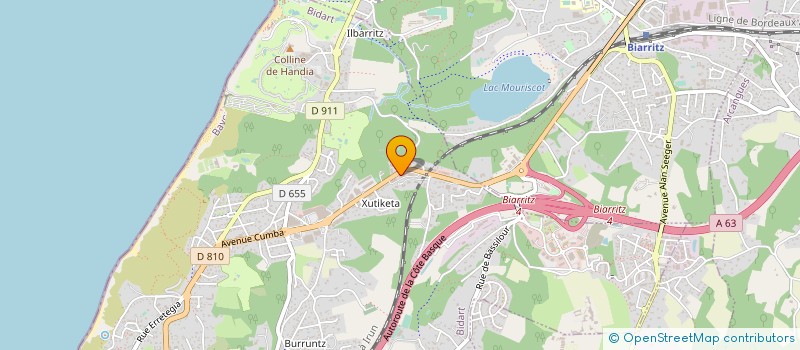 localisation de l'entreprise ESPRIT VELO PAYS BASQUE  ASCAIN