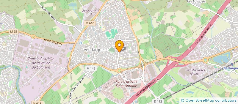 localisation de l'entreprise ESPRIT VERT  VENDARGUES