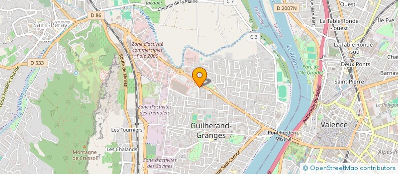 localisation de l'entreprise ESPRIT VESTIAIRE  GUILHERAND-GRANGES