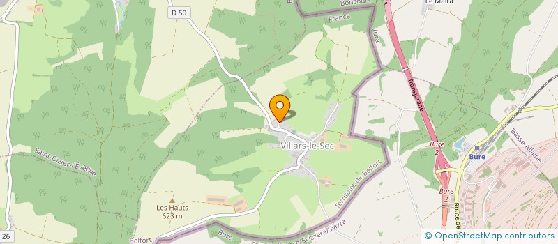 localisation de l'entreprise ESPRIT VILLAGE à VILLARS-LE-SEC