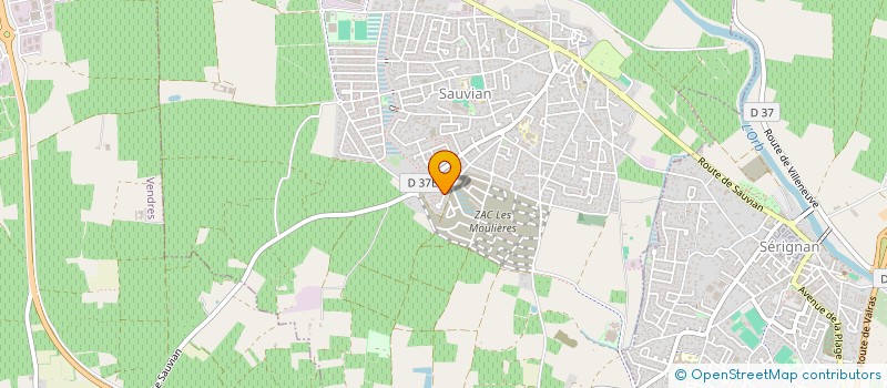 localisation de l'entreprise ESPRIT WEB  SAUVIAN