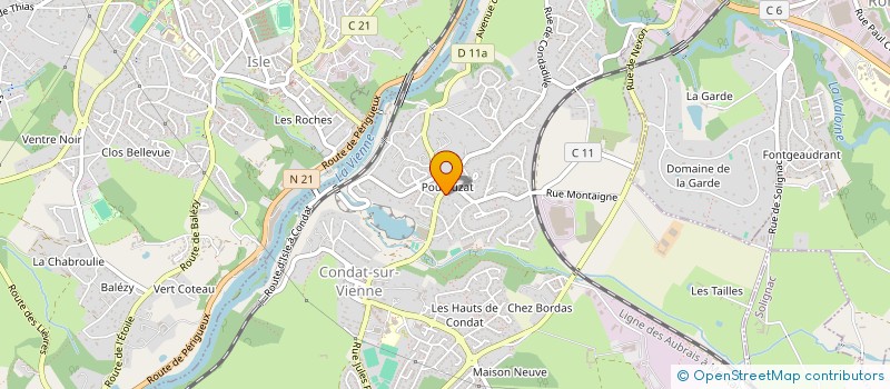 localisation de l'entreprise ESPRIT ZEN à CONDAT-SUR-VIENNE