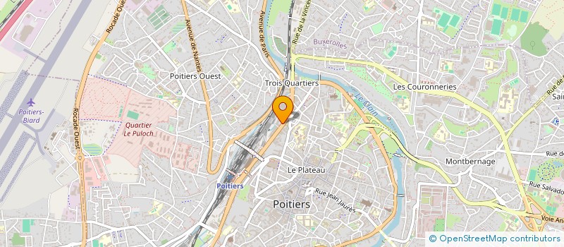 localisation de l'entreprise ESPRIT ZEN SOCIETE NOUVELLE à POITIERS