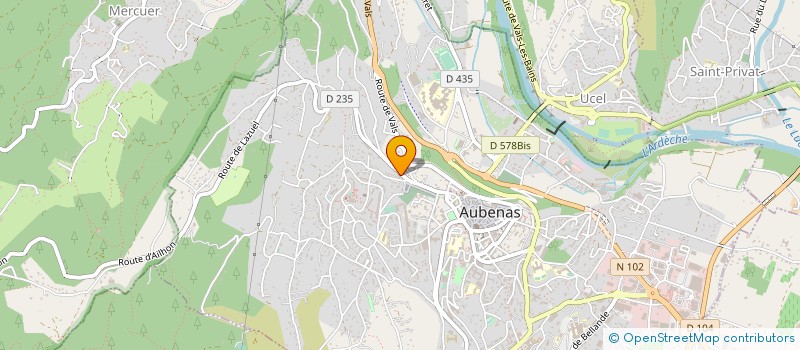 localisation de l'entreprise ESPRITS LIBRES à AUBENAS