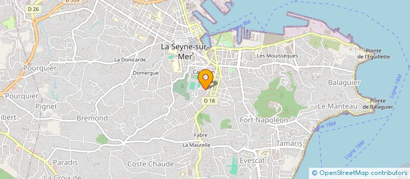 localisation de l'entreprise ESPRITS SIMPLES  LA SEYNE-SUR-MER