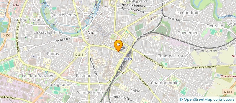 localisation de l'entreprise ESPRITSUSHI NIORT à NIORT
