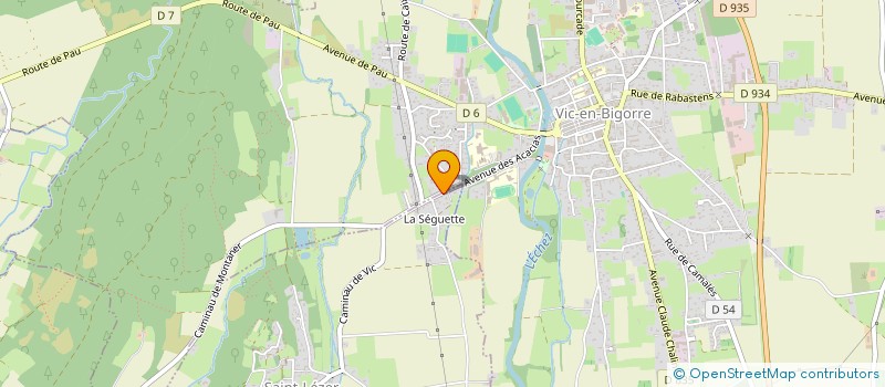 localisation de l'entreprise ESPRIVIC  VIC-EN-BIGORRE