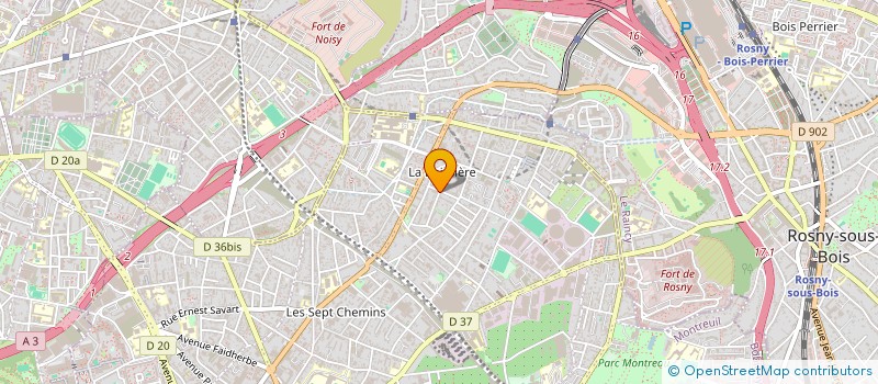 localisation de l'entreprise ESPTM à MONTREUIL