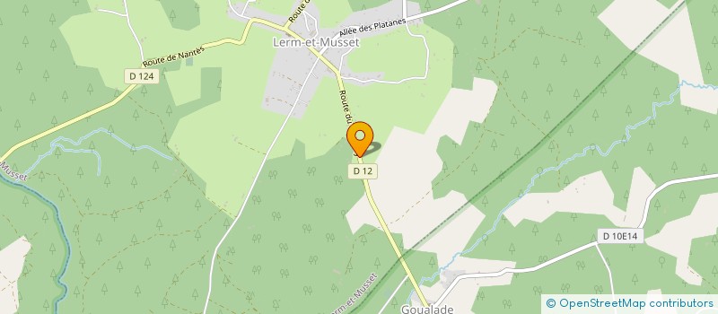 localisation de l'entreprise ESPUNY FORETS à LERM-ET-MUSSET