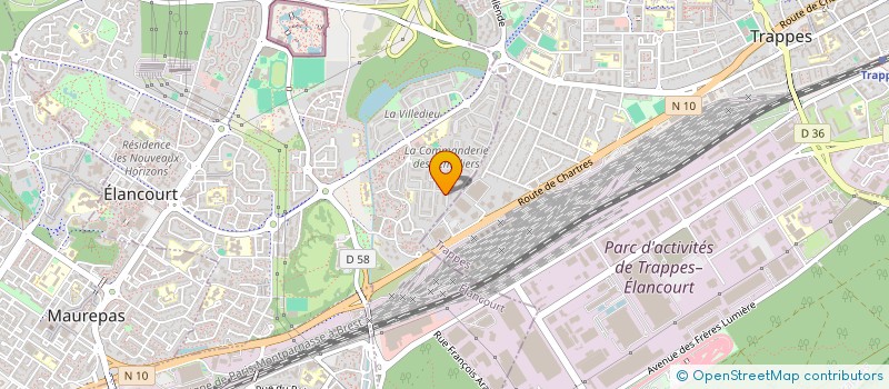 localisation de l'entreprise ESQIMMO  ELANCOURT