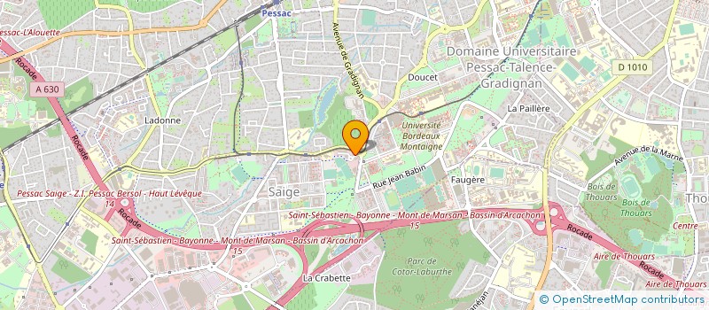 localisation de l'entreprise ESQUAD à PESSAC