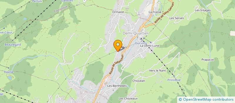 localisation de l'entreprise ESQUI  DEMI-QUARTIER